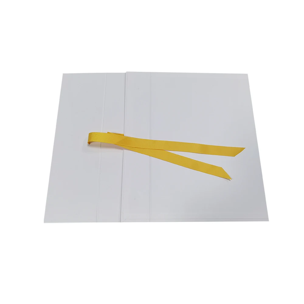 Wholesale Luxury Gift Packaging Foldable Magnetic Gift Box With Ribbon Closure Paper Box Packaging for Wedding Gift