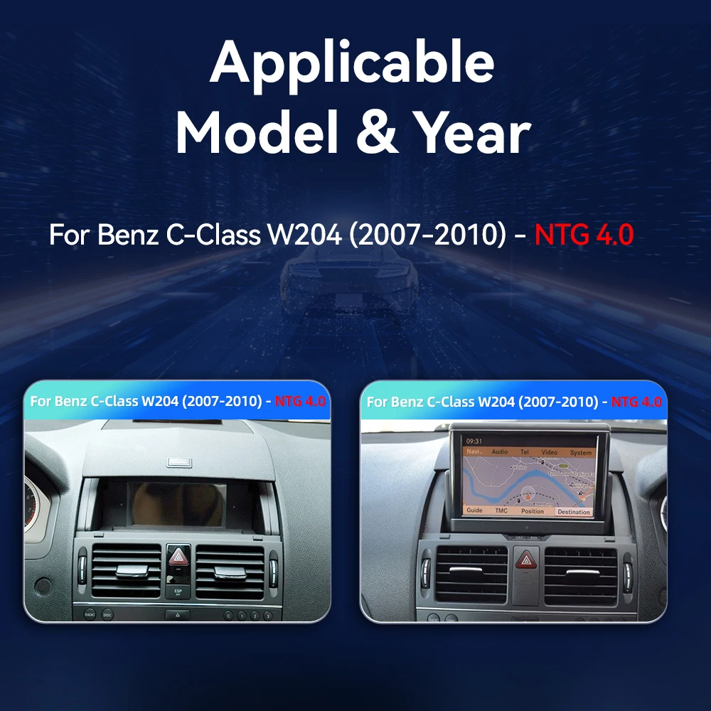 Qualcomm Android 13 Автомобильный GPS Navi экран для Mercedes Benz C Class W204 S204 2008 2009 2010 мультимедийный беспроводной Carpaly Auto