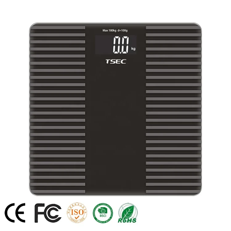 
400lb Anti-slip bathroom corner scale 6mm electronic silicone body scale with blue blacklight 