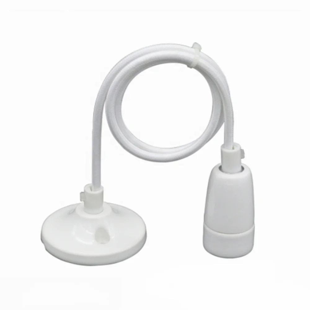 E14 pendant porcelain lamp holder with ceramic ceiling rose e14 ceramic lamp socket