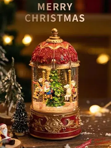 Original Factory Snowball Water Glass Resin Snow Globe For Home Decor