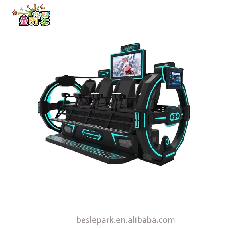 Besirui 4 seats 9D VR cinema new spaceship modeling virtual reality game simulator