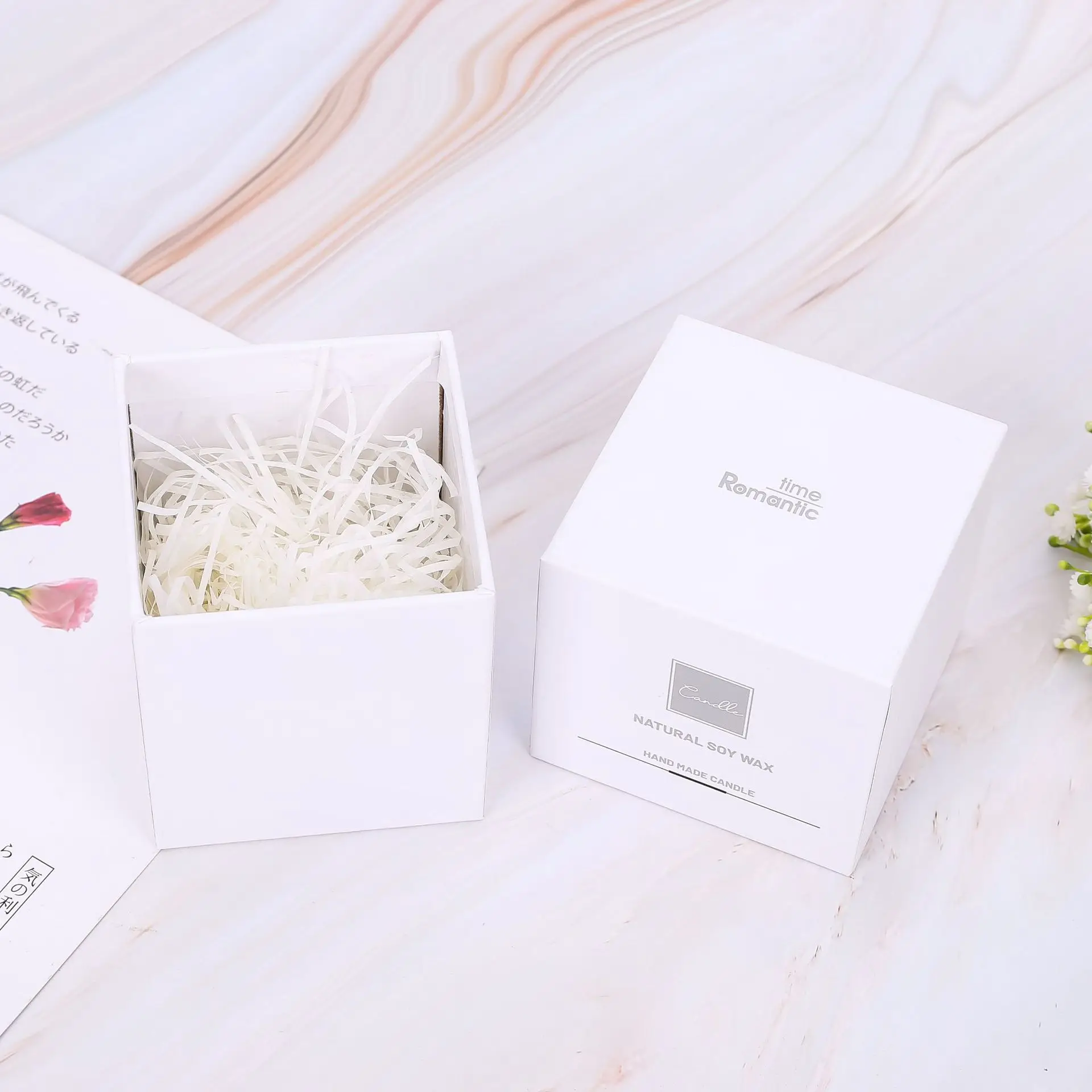 Customized Perfume Gift Box candle carton  heaven and earth cover incense candle packaging box