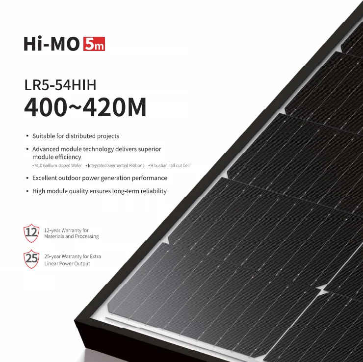 Черный panneaux solair 400 Вт 405 410 Солнечный модуль JA Longi имеется черные панели
