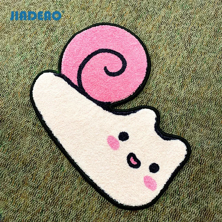Custom Animal Shape High Quality Rug Black and White Carpet Custom 3d Area Rug
