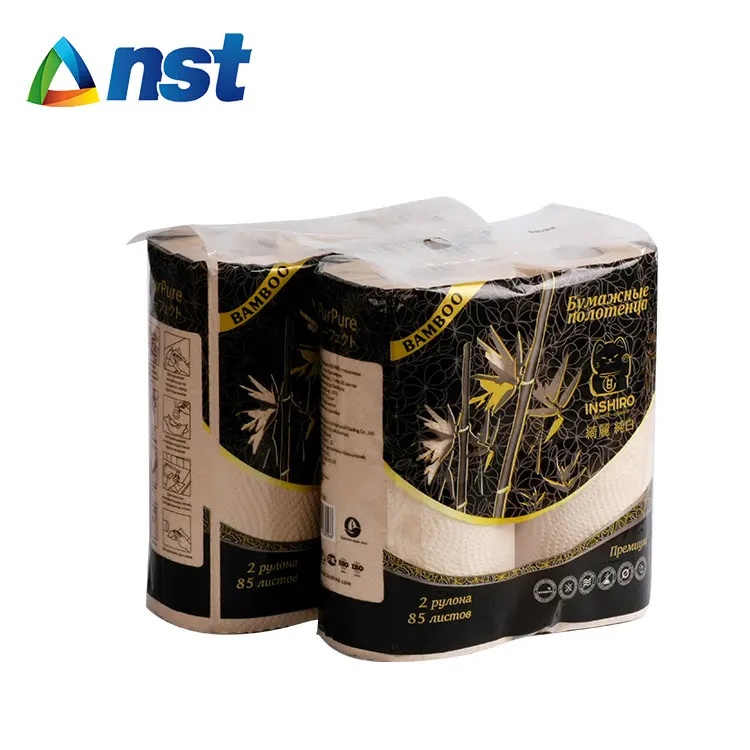 custom logo wrapping tissue paper roll bamboo pulp