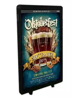 ADE Back-type rechargeable portable mobile LED backpack light box walking billboard for real estate extension customer