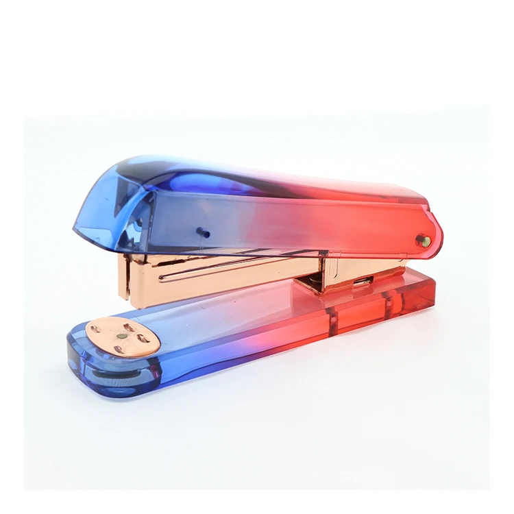 JSM Custom Shiny Metallic Stapler Stationery Series Plastic Staples Office-Working Handheld Agrafeuse