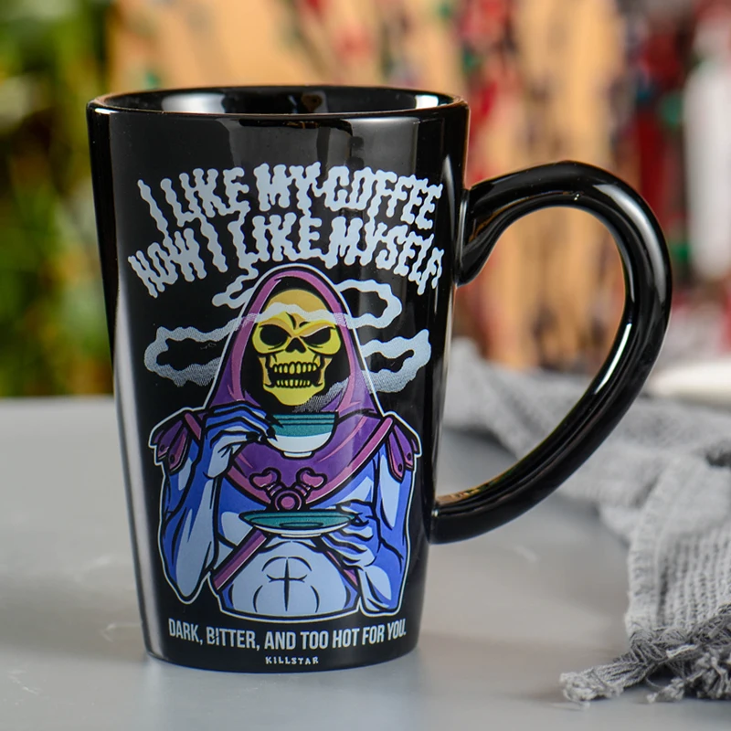 20oz Sublimation V Shape Halloween white Ceramic Coffee Mug Wholesale Ceramic Mugs With Microwave And Dishwasher Safe