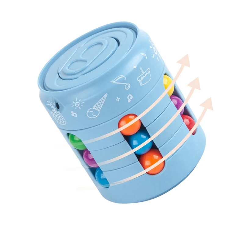 new product ideas 2022 Decompression Rotating Magic Bean Cube, Fidget Toys Spinning Magic Bean Game other novelty & gag toys