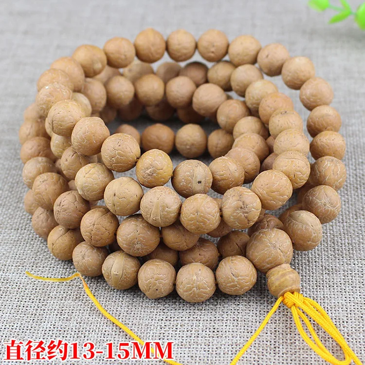PBB1035 Hotsale Nepal Natural Phoenix Eye Bodhi Seed Mala Necklace,108PCS Rudraksha Beaded Necklace Jewelry