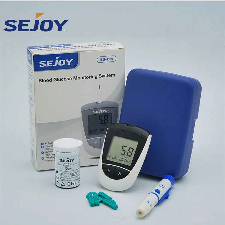 Portable Blood Analyzer Sampling Glucose Meter Test Manufacturers  with ISO13485 Certificated and High 360 Reading Memories