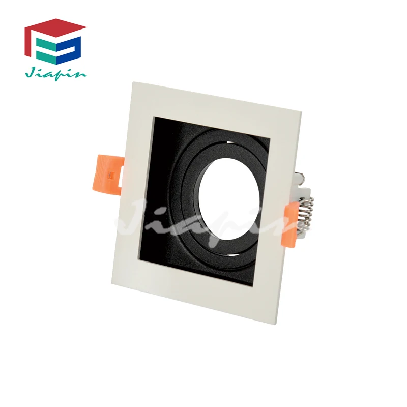 Hot sale GU10x3 square lamp housing indoor IP20 white+black GU10 down light led downlight for hotel