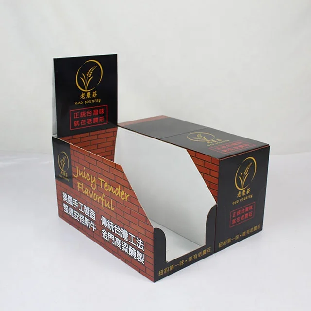 Упаковочная коробка для полки, бумажная коробка для демонстрации, картонная коробка из гофрированного картона, выдвижная упаковочная коробка для демонстрации