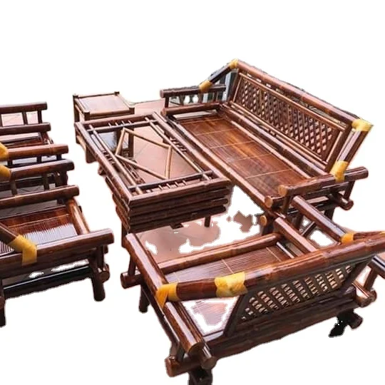 Handmade bamboo furnitures chair table unique from Vietnam