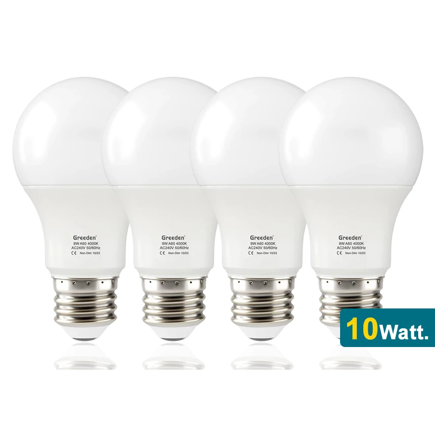 Greeden factory automatic production line A60 A55 10W white color 360 degree E27 B22 led bulbs led a bulb