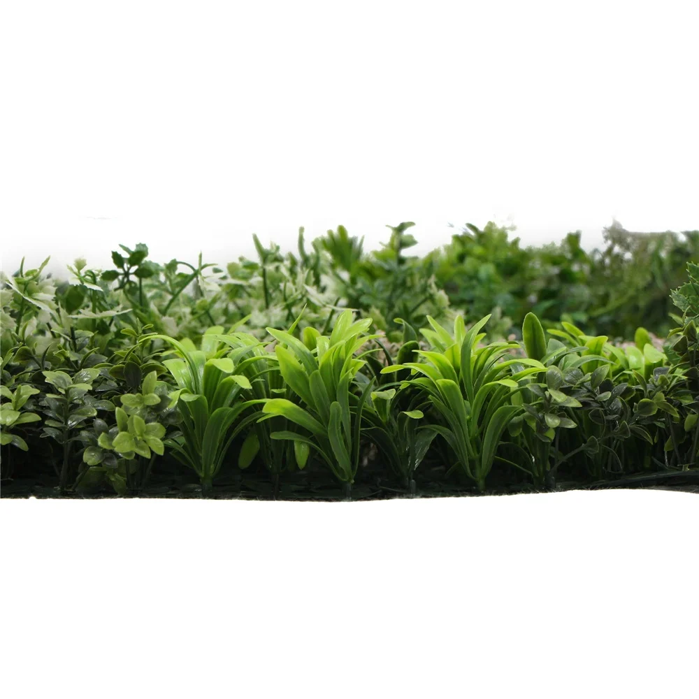 Hot sale 1m*1m artificial boxwood hedges panels roll for home wall decoration