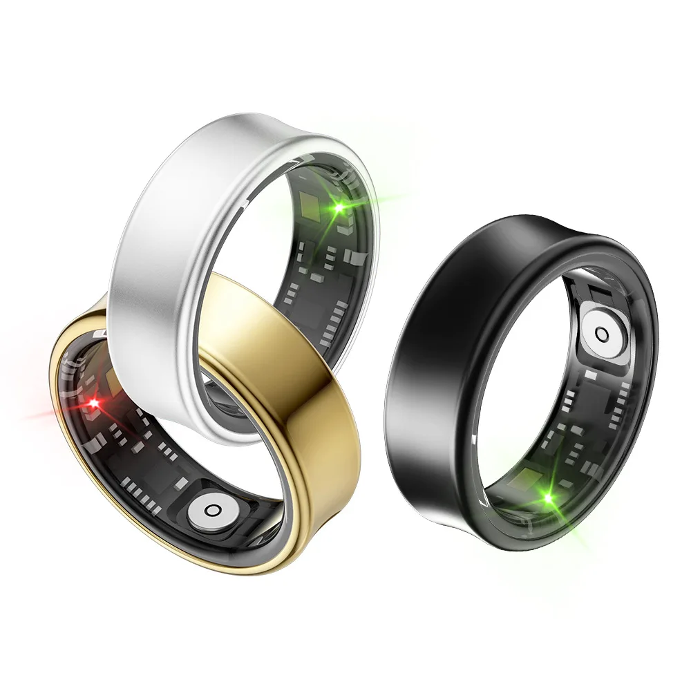 Design Smart Ring with Fitness Monitor Finger Digital Ring Blood Oxygen Sleep Health Tracker Luck  Ring