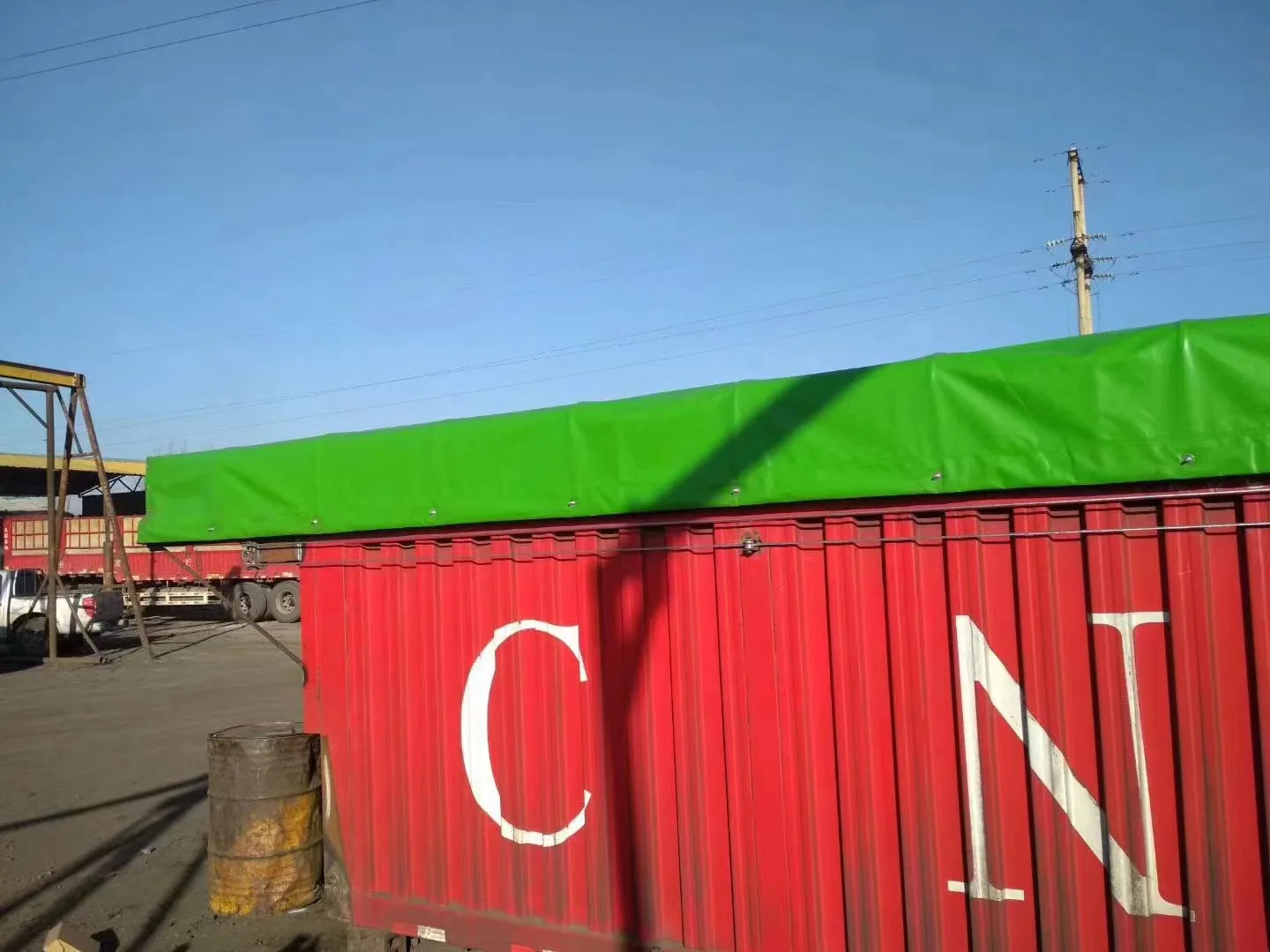 Railway Transportation Special Waterproof Oilcloth Tarpaulin Cargo Coverage