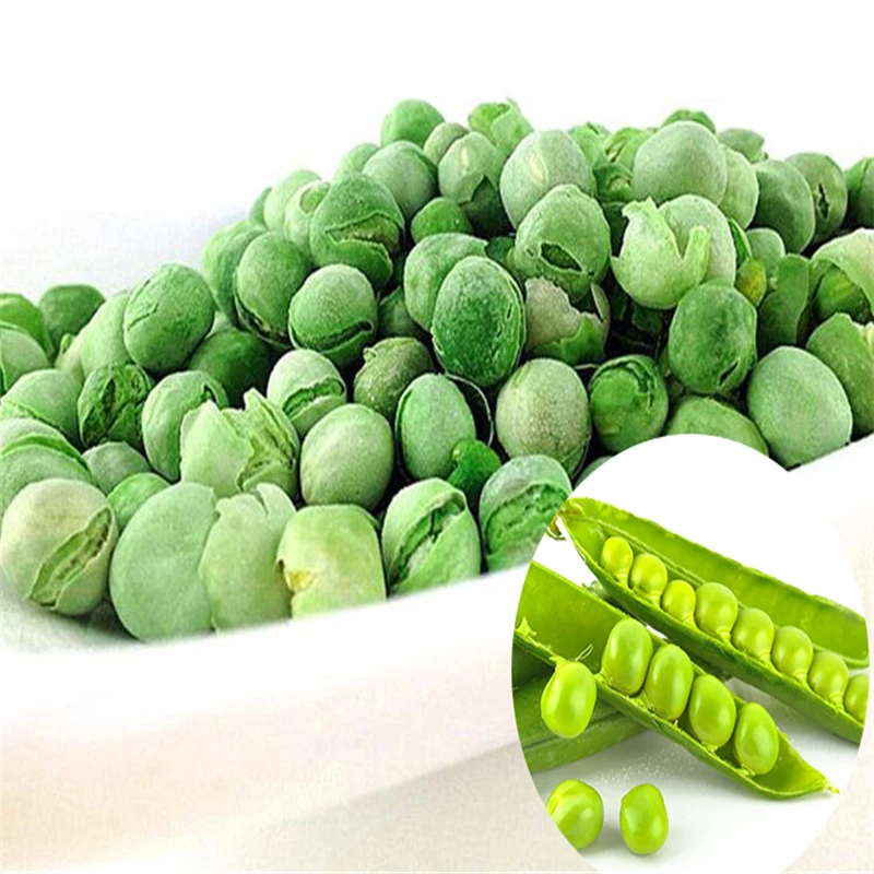 Healthy green bulk freeze-dried green peas