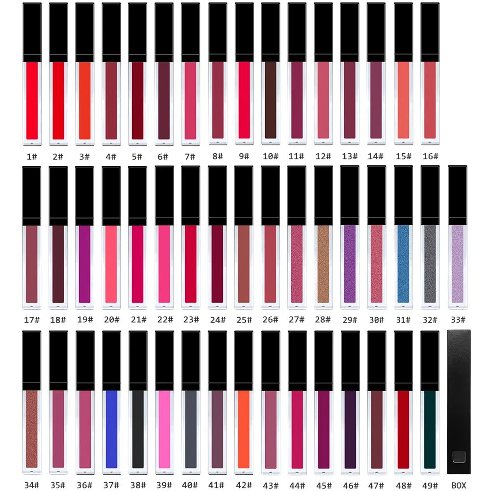 High pigment unbranded black tube popular liquid nude matte lipstick  private labels