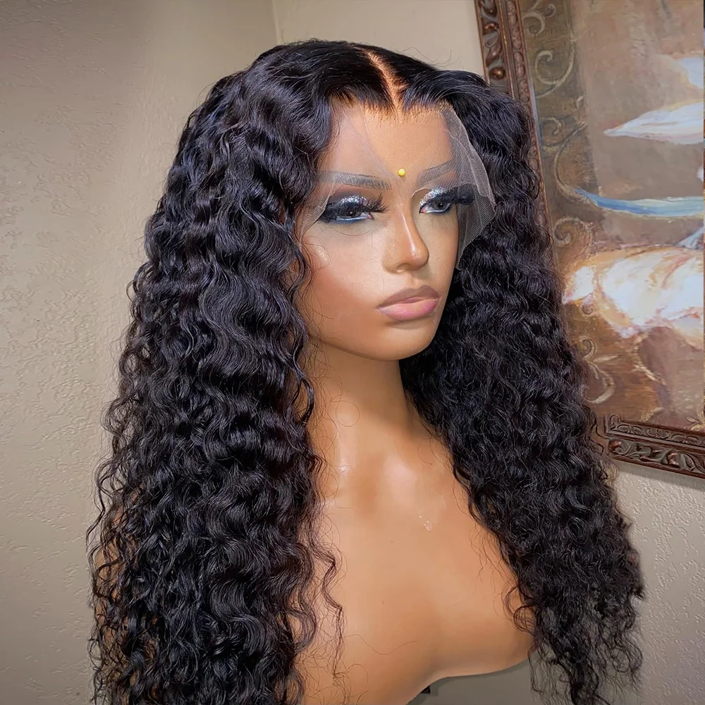 13*4 Lace Closure Fast Shipping Deep Wave Wig Human Hair Brazilian Hair Extensions Wigs