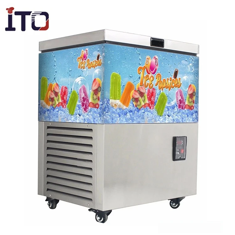 Commercial popsicle ice machine refrigerator lollipop ice making machine industrial rollo stick ice cream lolly freezing machine