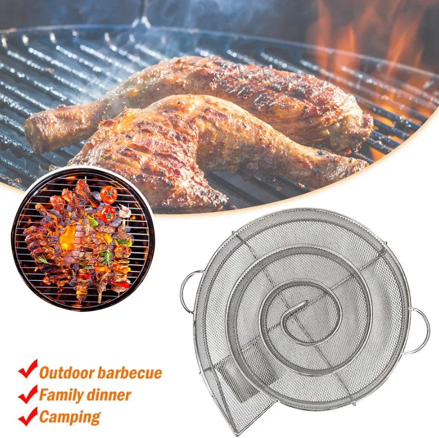 Smoker Tray Perfect for Hot and Cold Smoking Meat, Fish, Cheese with Wood Pellets  Works in any Type of Grill or Smoker