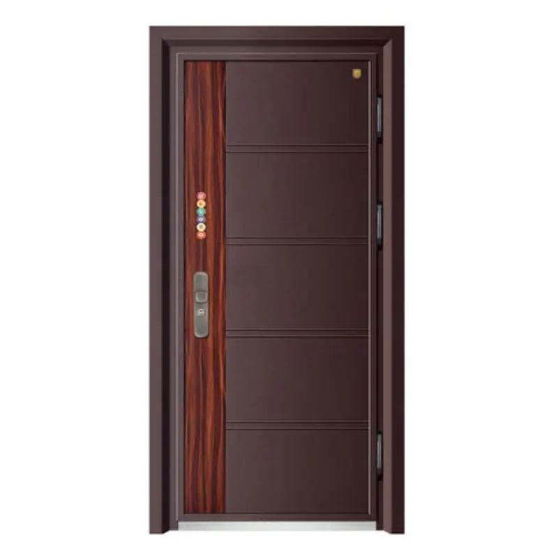 Simplicity Exterior Antithieft Security Steel Metal Entrances Door Armored Front Entry Security Doors