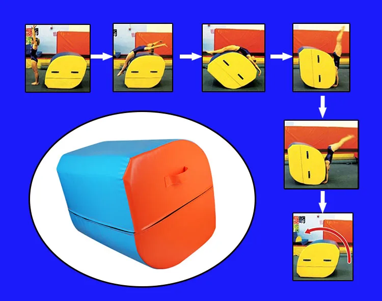 ZONWINXIN factory supply High Quality Square back  handspring trainer mat tumbling aid