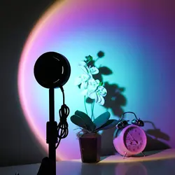 Colorful Wedding Sunset Light Romantic Rainbow LED Sunset Projection Lamp