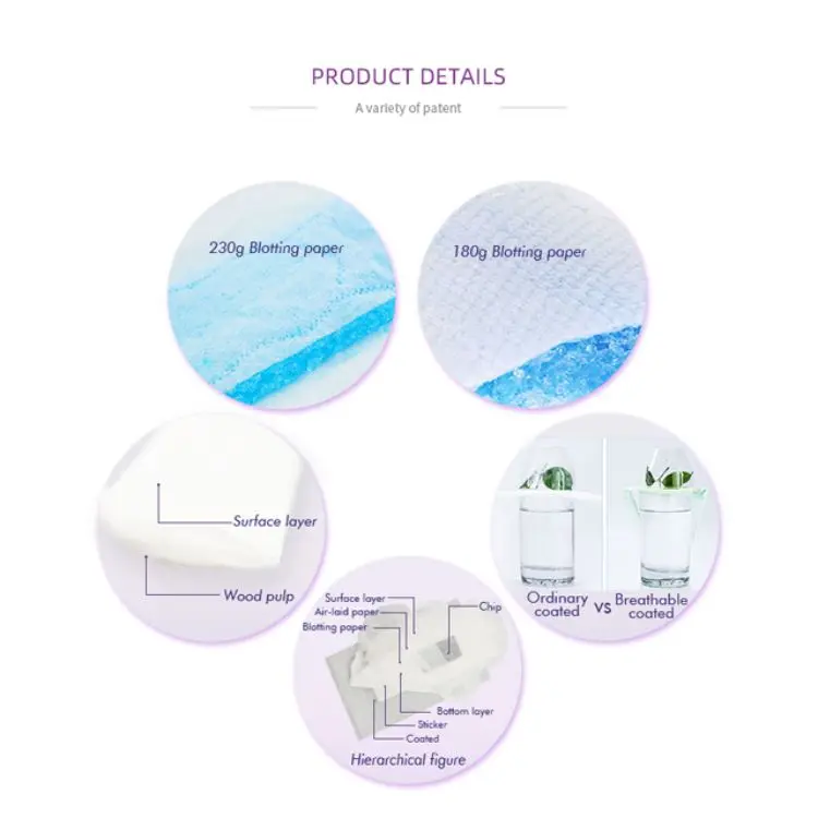 Ultra Thin 100% Incontinence Nurse Mini Cotton Daily Woman Organic Sanitary Napkin For Girl Menstrual Pad Manufacture