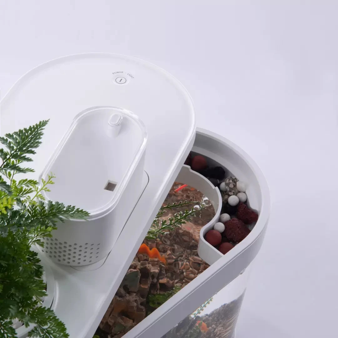 Xiaomi Geometry C Series Smart Fish Tank C180 Pro Aquarium Double Filtration Lighting System WIFI Mijia APP Automated Feeder