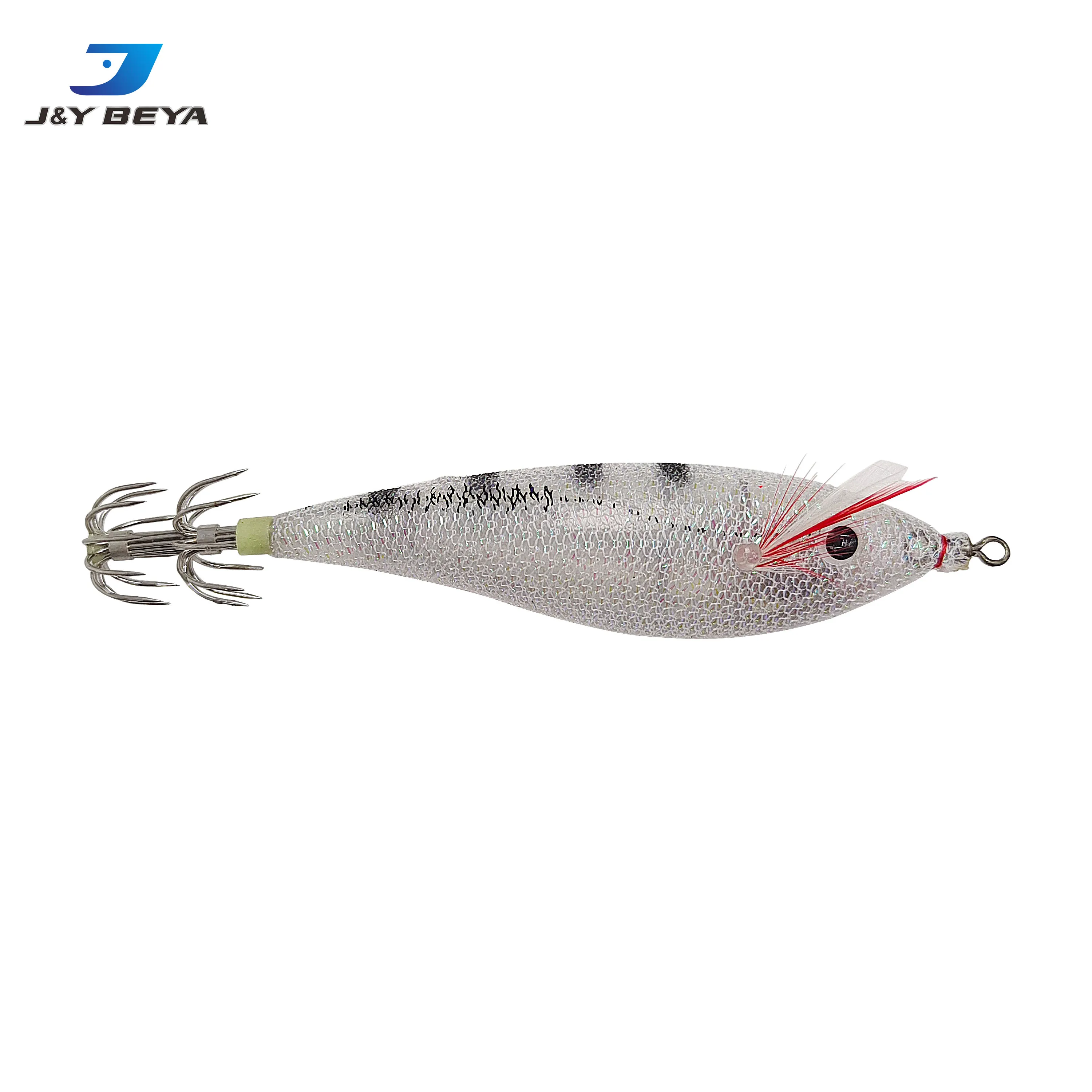 Manufacturers wholesale wood shrimp squid hook round belly false bait