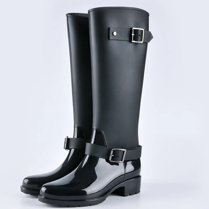 
New fashion rain boots women waterproof rain boots non-slip long tube water shoes high tube adult water boots women 