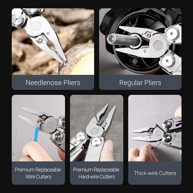Новинка Mijia Nextool Flagship Pro 16 в 1 складные ножи карманный нож многофункциональные плоскогубцы ножницы для рыбалки EDC Мини инструмент выживания
