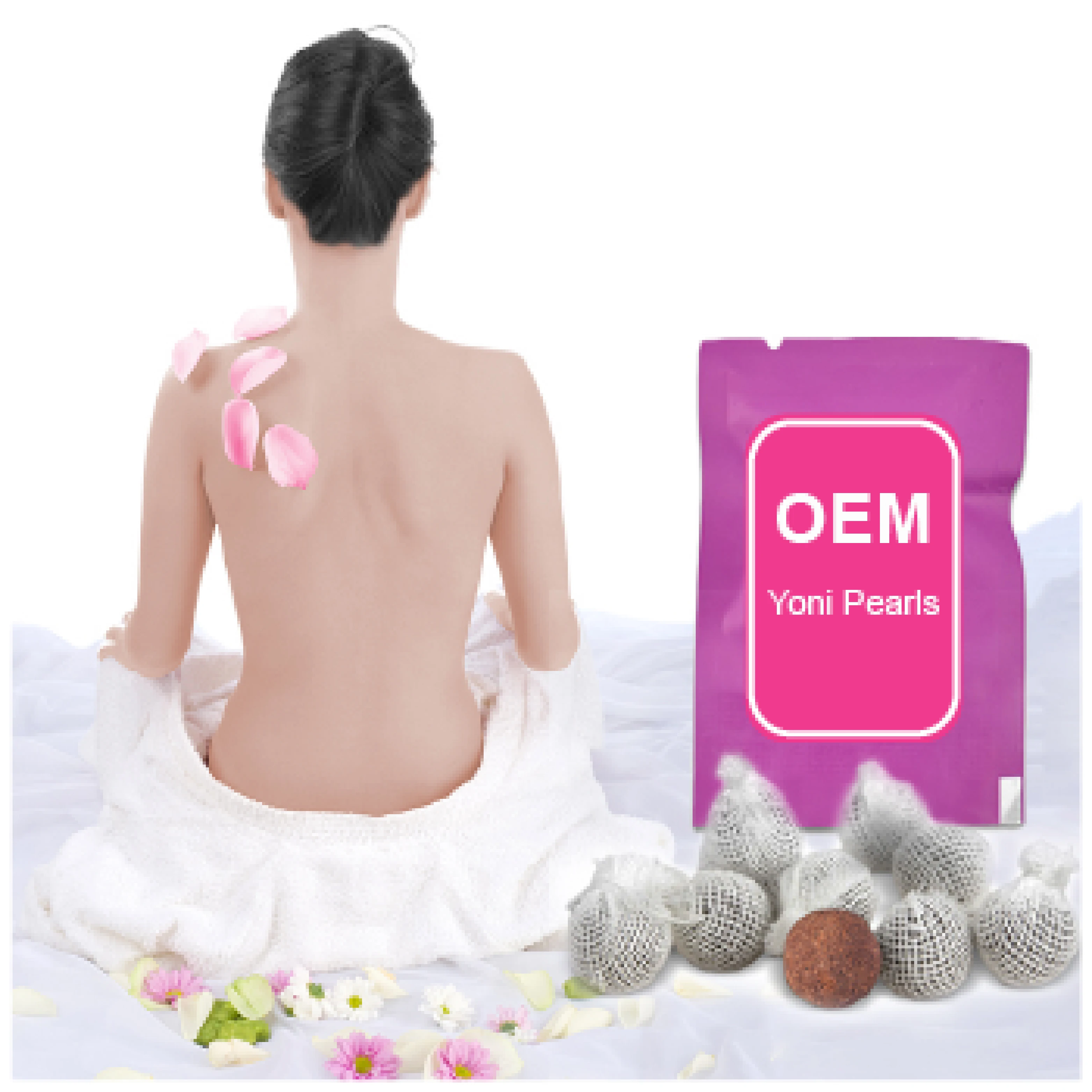 
100% natural herbs cleansing tampon OEM / Private label Feminine detox pearls 