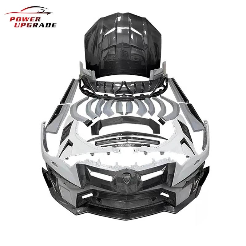 M Style Dry Carbon Fiber Car Bumper Rear Engine Hood Rear Spoiler Full Body Kit For Lamborghini URUS