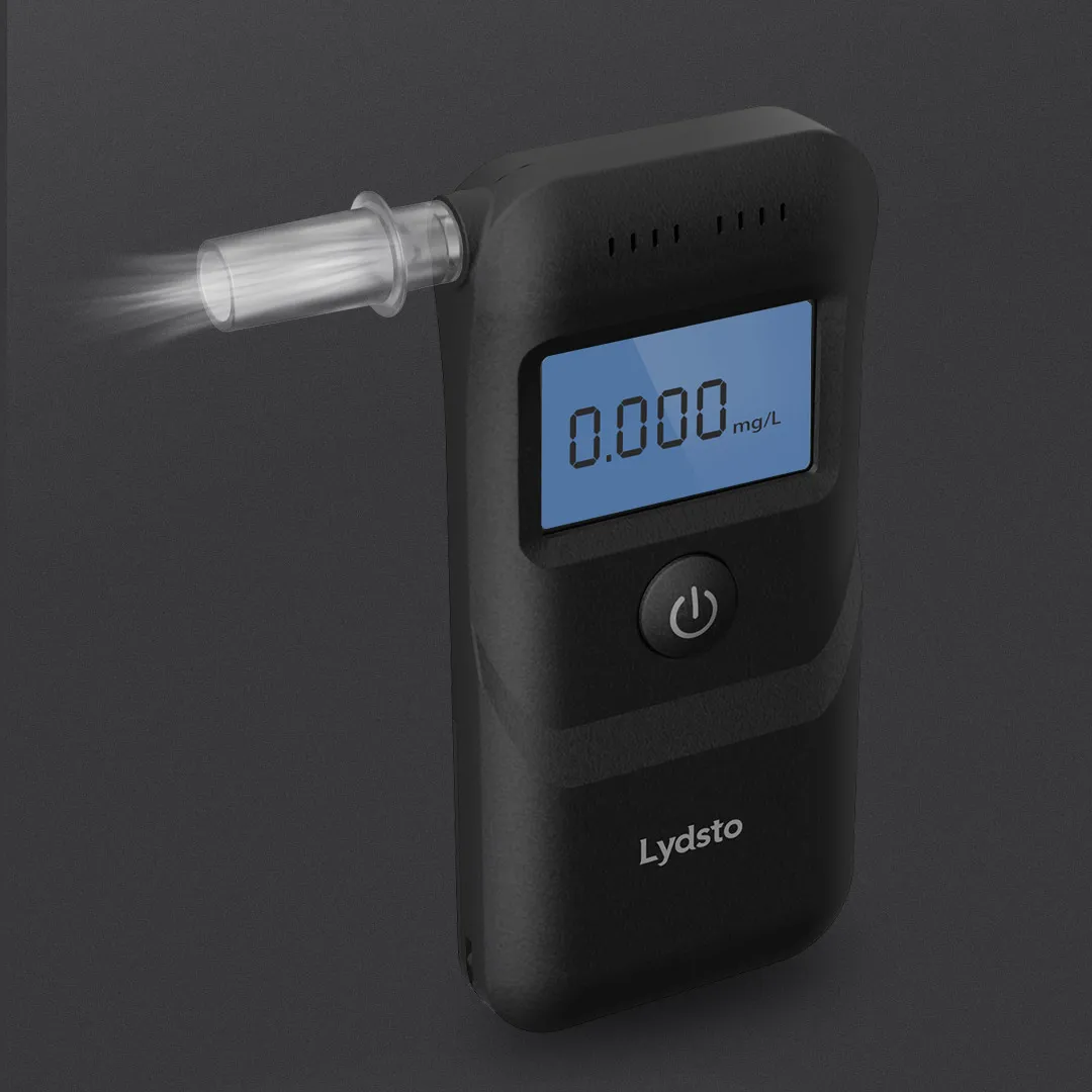 Lydsto High-precision Semiconductor Alcohol Sensor Blowing Type LCD Display Breath Alcohol Tester