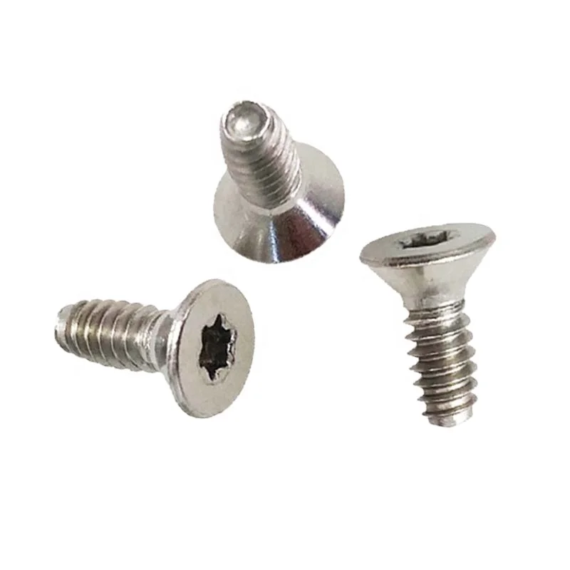 Stainless Steel Torx Countersunk Head Triangular Thread Rolling Twin-Lead Self Tapping Screws