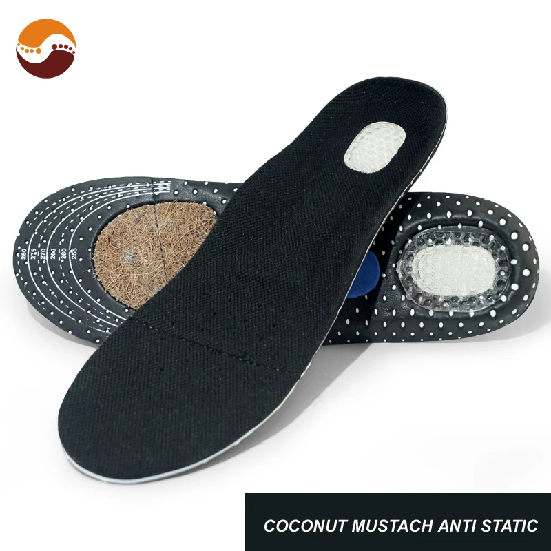 Wholesale High Elastic EVA Silicone Coconut Silk Insoles Breathable Shock Absorption Honeycomb Insoles Sports Insoles