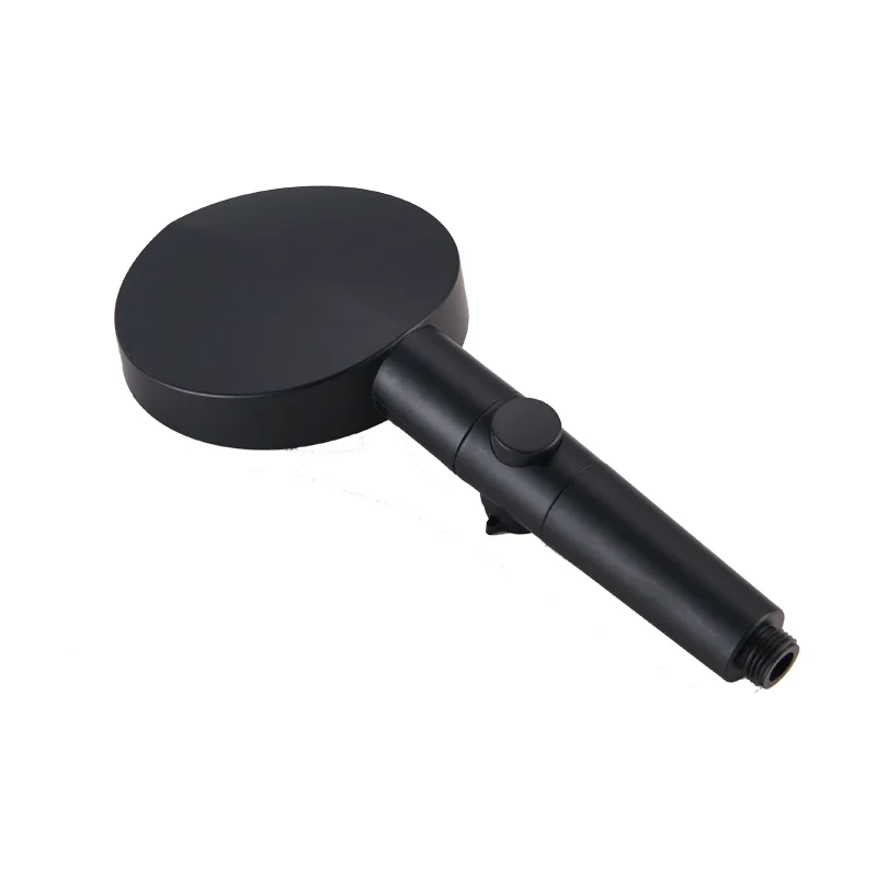 6 Function PP Filter Black Handheld Adjustable Water Flow High Pressure Water Saving Shower Head With Stop Button