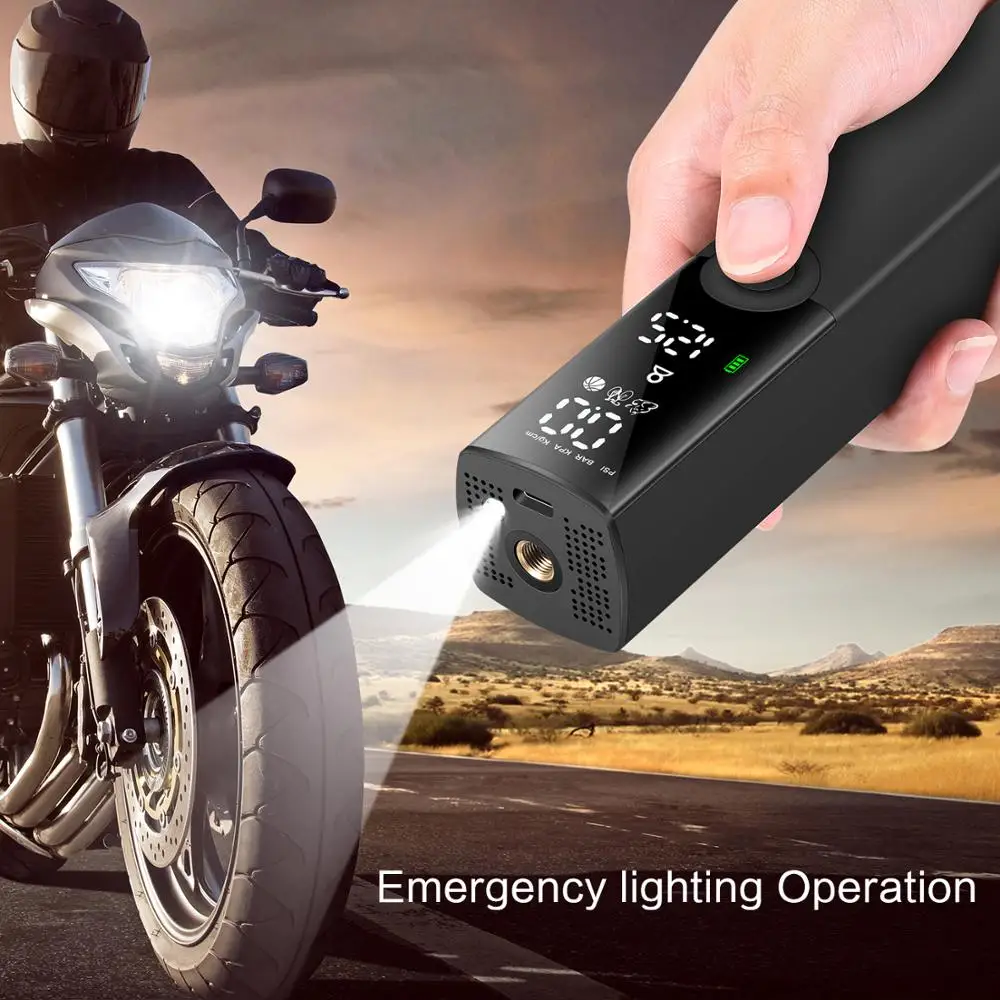  Car inflator pump with electric portable car wireless