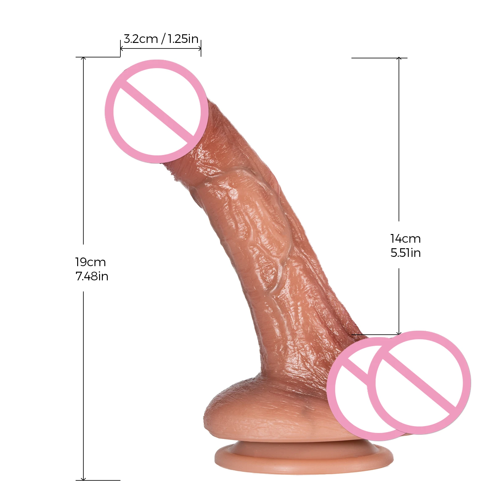 12 Inches Flesh Silicone Adult Toys Huge Realistic Lifelike Dildo for Men Women Couples with Powerful Suction Cup