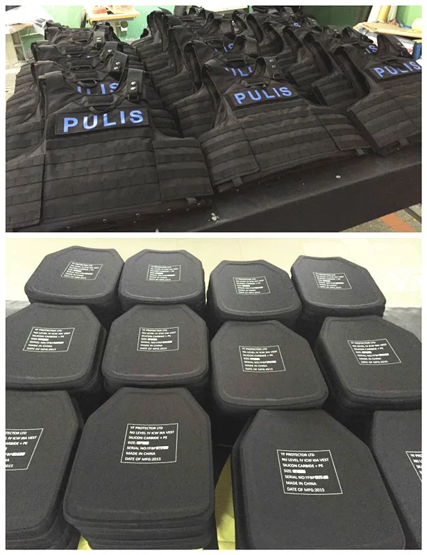 Factory direct selling Protective Lightweight Concealed Stand Alone Alumina Silicon Carbide Armored Panel for vest Plate