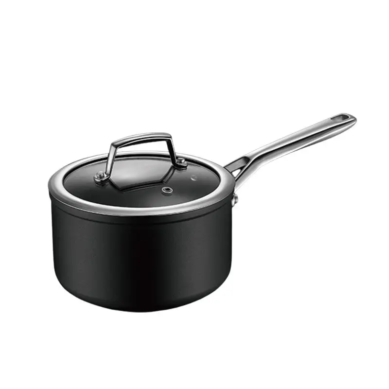 Black High Quality Forged Aluminium Non Stick Cookware Set Of Pots And Pans With Non-stick Coating