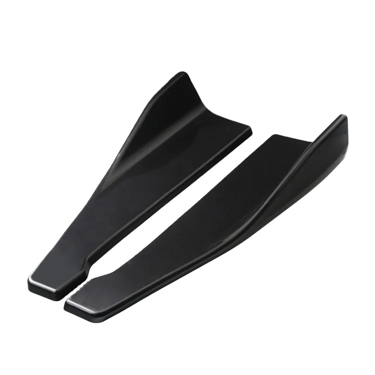 Губа заднего бампера 48 см глянцевые черные универсальные крышки нижнего углового балдана сплиттер фартуки спойлеры