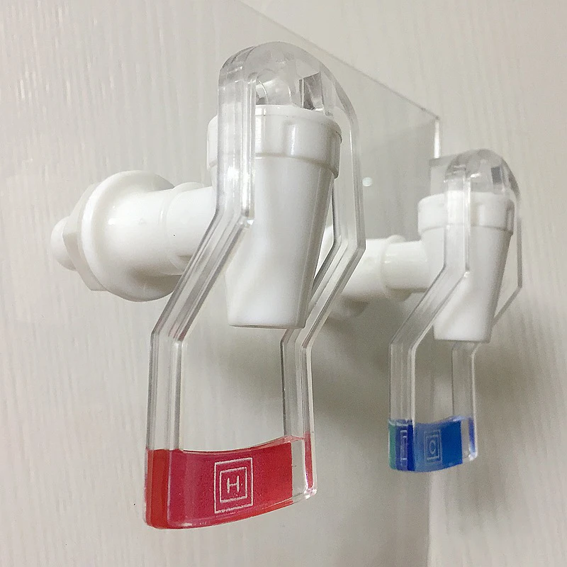 Factory direct drinking fountains faucet push cup plastic nipple PP transparent water valve universal repair parts