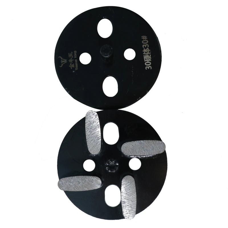 High Hardness 4-Inch Steel Diamond Abrasive Disc Customizable Four-Section Tool Concrete Grinding Polish Application OEM Support