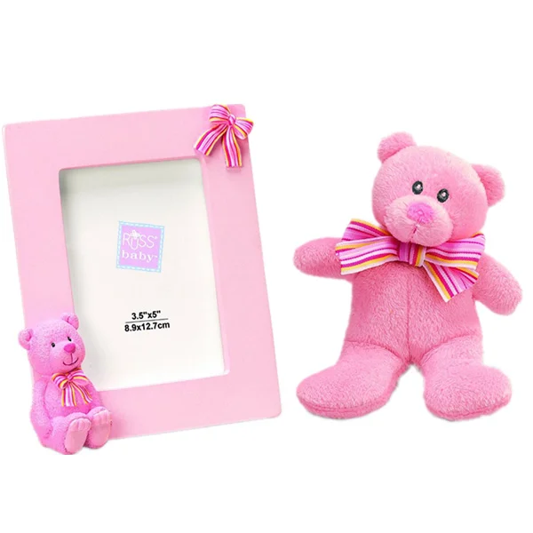 12 inches Super Soft Plush Brown Teddy Bear with Picture Frame Custom Plush Toys Teddy Bear